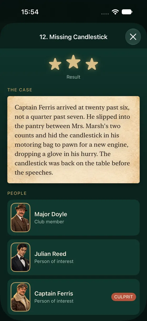 Reread the case file